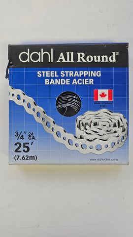 3/4" X 25' STEEL SUSPENSION STRAP 24G