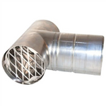 4" NOVA-VENT 440 STAINLESS STEEL TERMINATION TEE