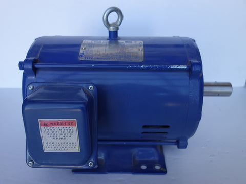 TECO WESTINGHOUSE 3 PHASE INDUCTION MOTOR 3HP 1755RPM 182T FRAME