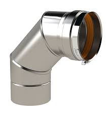 4" X 90° NOVA-VENT 440 STAINLESS STEEL VENT ELBOW