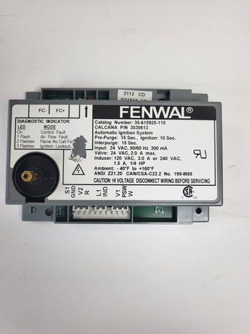 CALCANA FENWEL DSI BOARD - UPGRADED WHITE PIN PLUG - OLDER VERSIONS WITH INDIVDUAL SPADE CONNECTORS REQUIRE THE IGNITION WIRE AND WIRE HARNESS SOLD SEPERATE