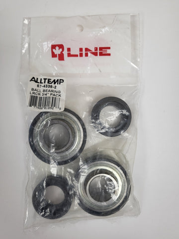 3/4"  X 1 13/16" BALL BEARING PACK OF 2. COMES WITH 2 BEARINGS AND 2 COLLARS