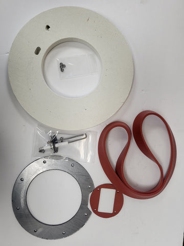 IBC HEAT EXCHANGER SERVICE KIT COMES WITH 250-753 REFRACTORY, 255-009 LID GASKET NO HOLES, 250-322 SINGLE PRING IGNITOR, 150-260 IGNITOR SCREW, 255-048 BURNER GASKET, 150-128 M4 HEX NUT